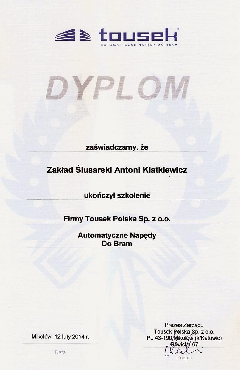 dyplomtousek